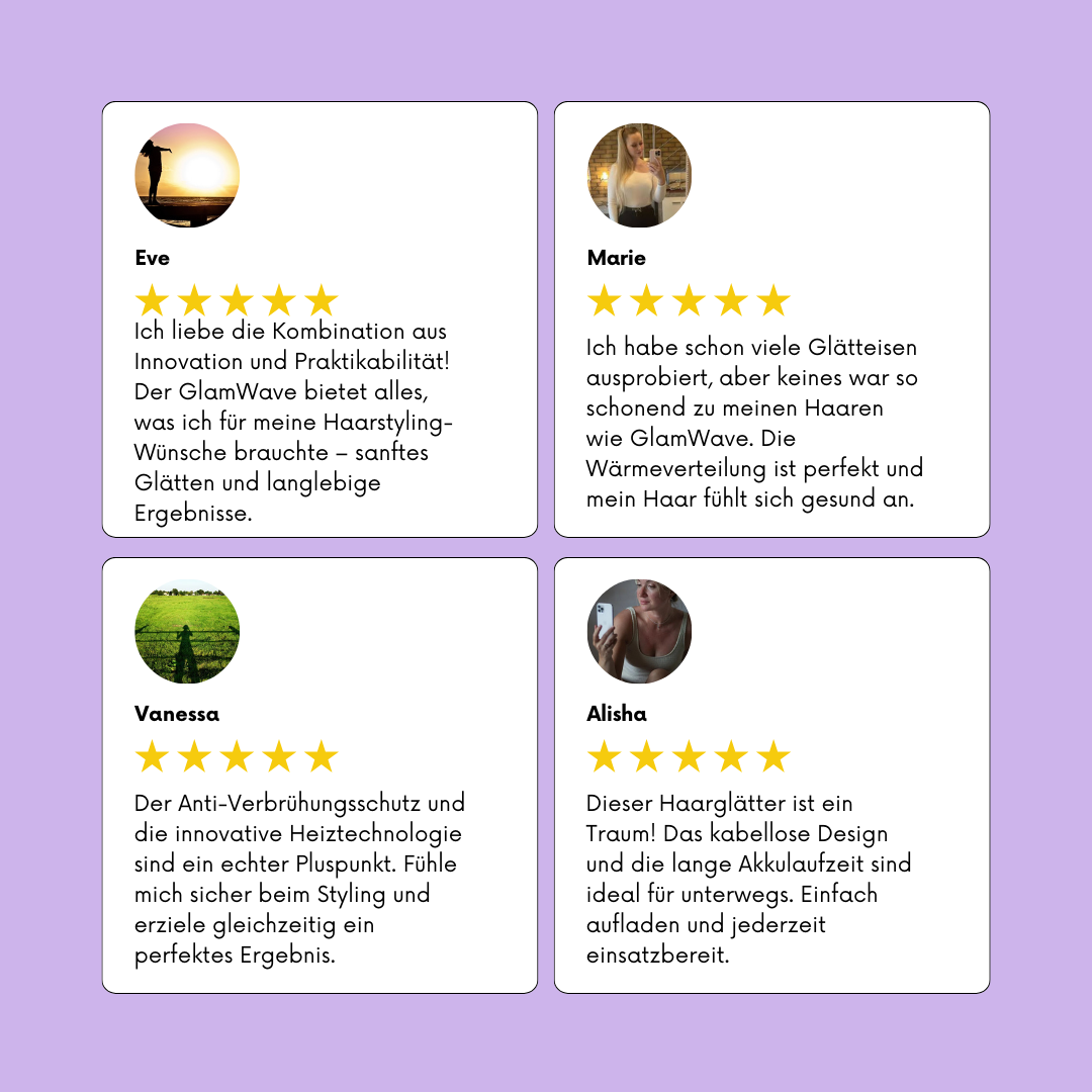GlamWave - Haarglättekamm