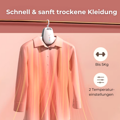 Lumex - smarter, tragbarer Kleidertrockner