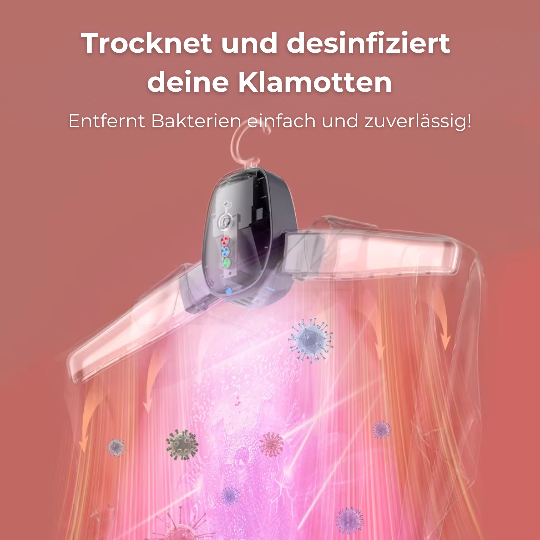 Lumex - smarter, tragbarer Kleidertrockner