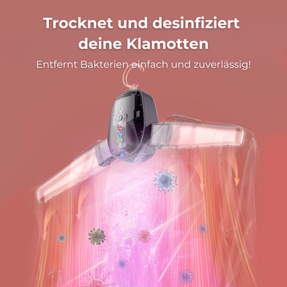 Lumex - smarter, tragbarer Kleidertrockner