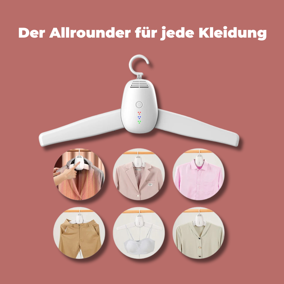 Lumex - smarter, tragbarer Kleidertrockner